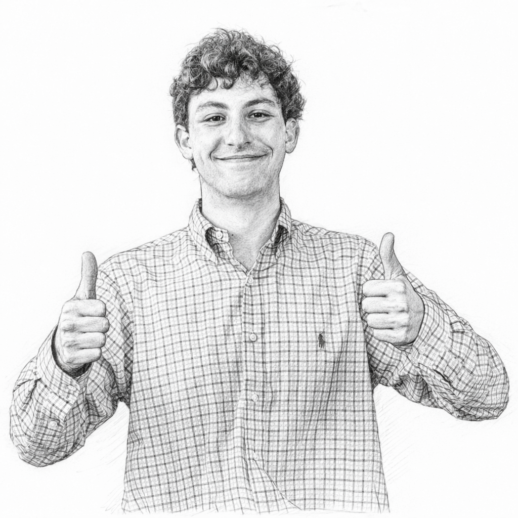 Jason Marcus, thumbs up